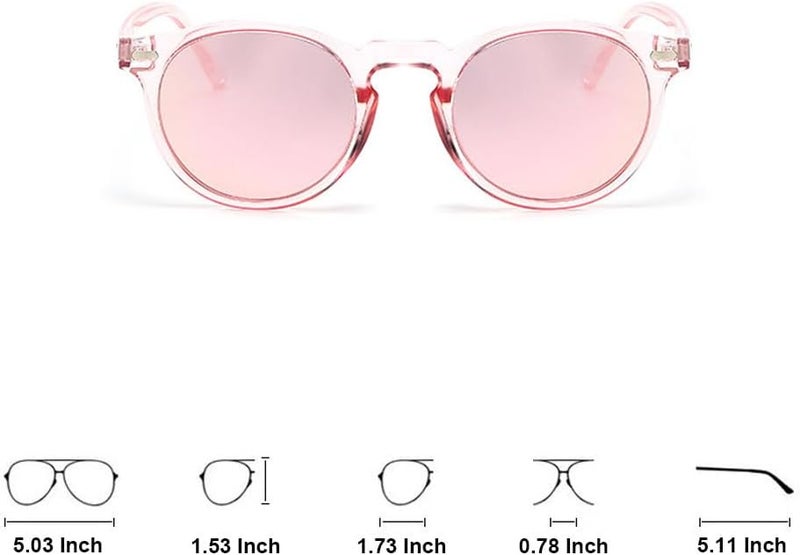 Ridering Kids Polarized Round Sunglasses,Cute Retro Sun Glasses for Toddler Girls Boys Party Beach Shades Age 3-9 - Image 3